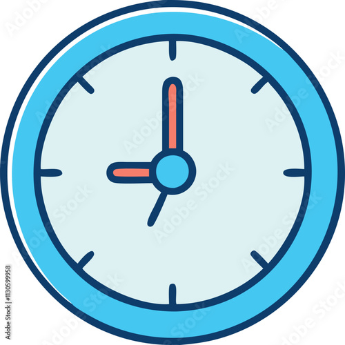 Free Download Analog clock icon vector illustration and watch symbol modern design  - GFXLoad