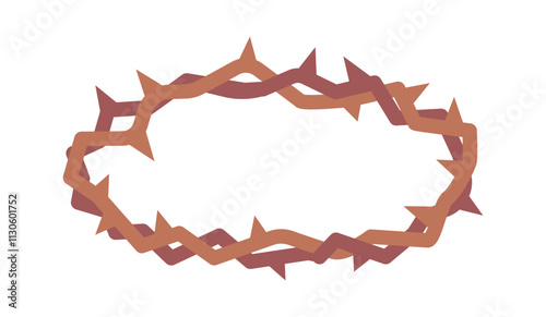 Crown of thorns religious symbol