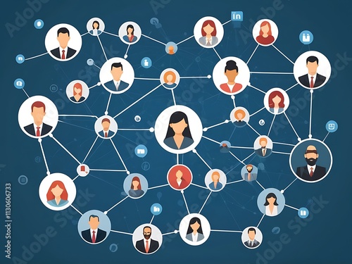 A Network Illustrating Professional Connections and Collaboration