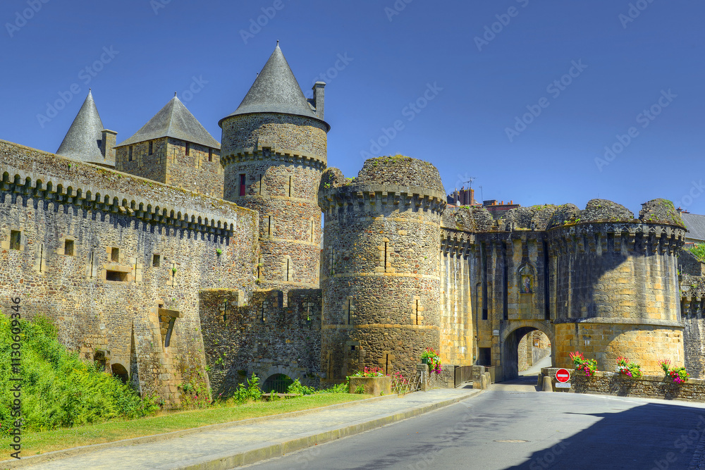 Castle of Fougeres, Brittany, northwestern France.
