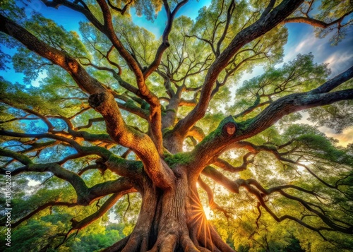 Tree of Knowledge: Ancient Wisdom,  Symbolic Roots,  Nature's Library, Philosophical Exploration,  Spiritual Growth
