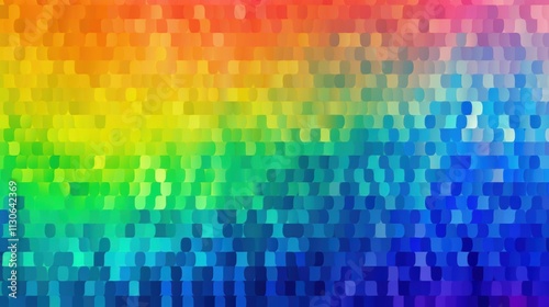 Gradient background Abstract Rainbow Gradient, Pixelated Color Spectrum, Mosaic Art Background, Creative Design Element, Digital Artwork