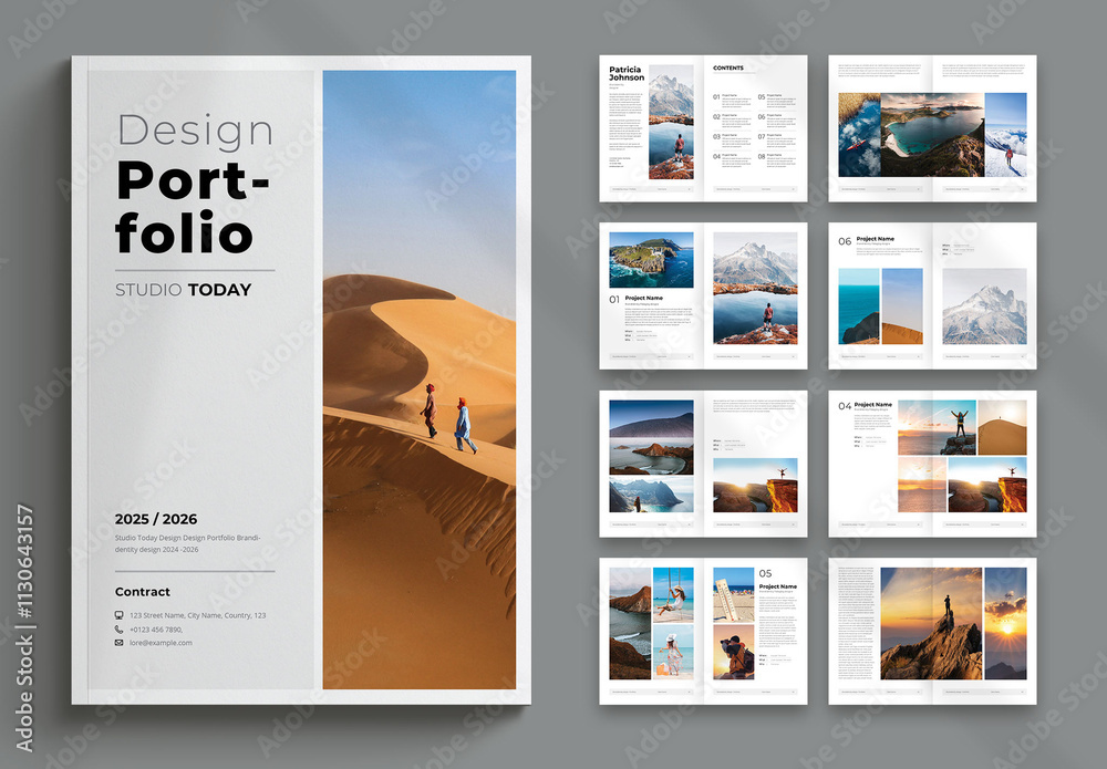 Design Portfolio Stock Template | Adobe Stock