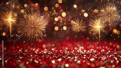 Fireworks in the rea air