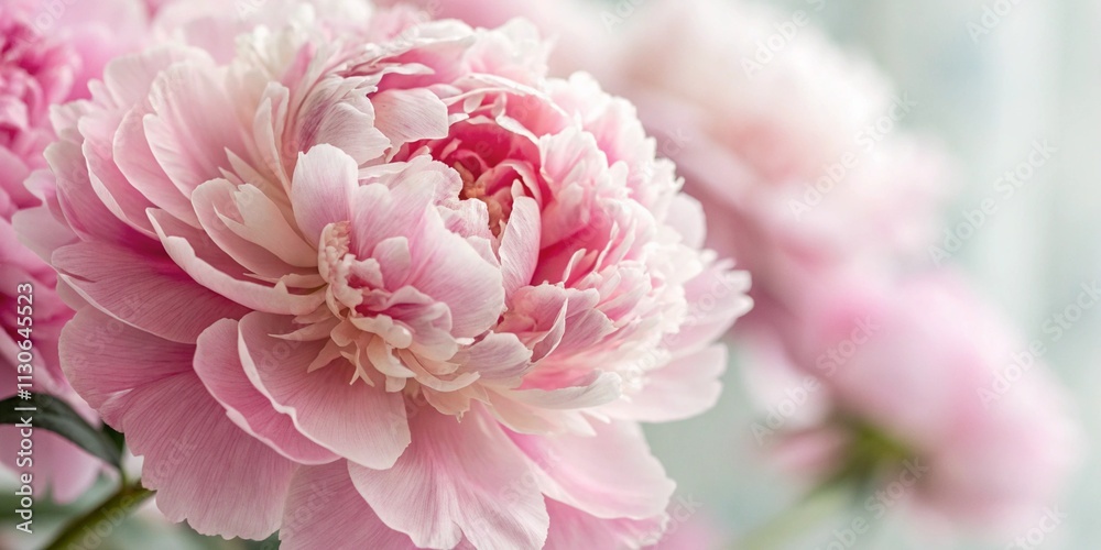 Fototapeta premium Lush pink peony 