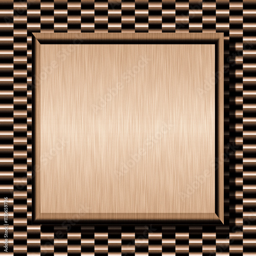 Brushed metal plate
