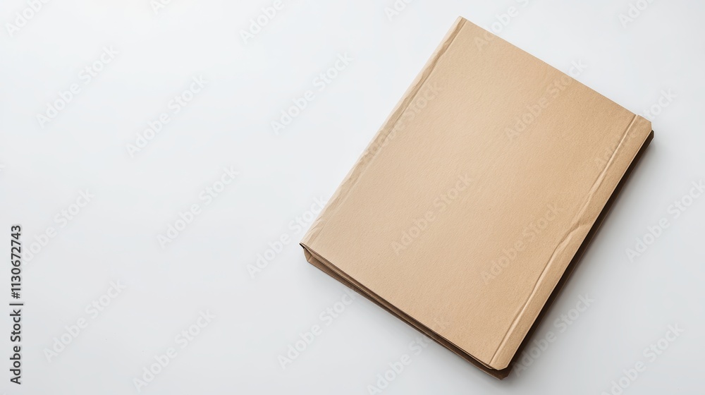 A paper folder on white background A paper folder on white background