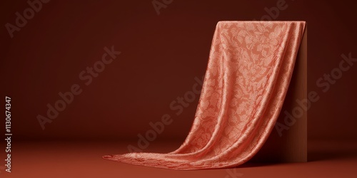 Coral Velvet Drape: A luxur...