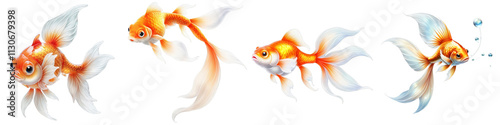 goldfish on transparent background