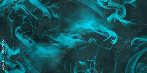 Vector colorful psychedelic liquefied. Clean blue water ripple. Modern and stylist swirl liquid. Smooth wave and glossy. Marble texture background with curved grunge texture with scratches light green
