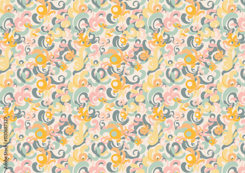 seamless pattern with flowers