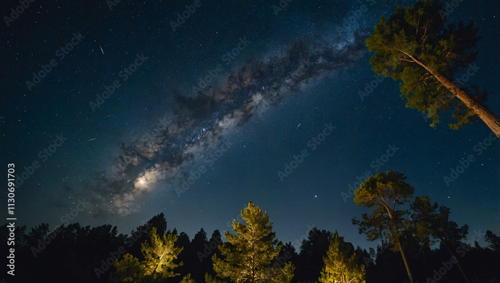 Fototapeta premium vibrant Milky Way view