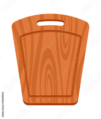 Creative shape cutting board vector illustration