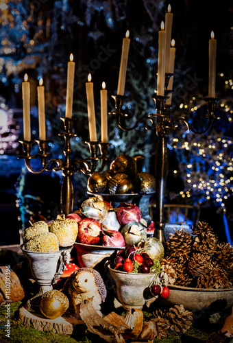 The Manor In Waddesdon Decorated For Christmas With The Theme Of Sleeping Beauty photo