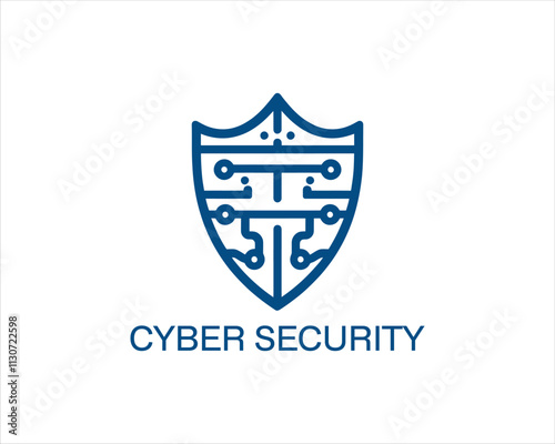 Free Download Cyber security logo icon symbol vector illustration. Modern cyber security logo design - GFXLoad