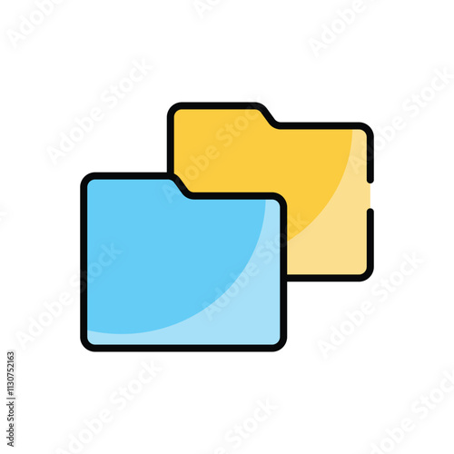 Duplicate Folder vector icon