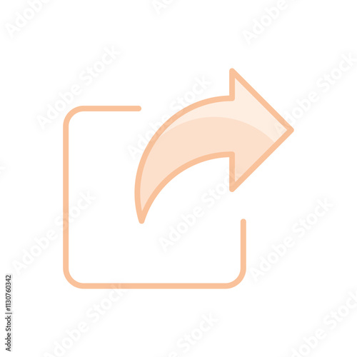 Shortcut Arrow vector icon