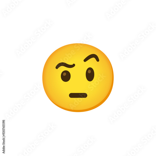 Face with Raised Eyebrow Emoji
