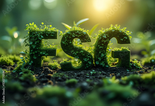 ESG, green energy, sustainable industry. Environmental, Social, and Corporate Governance concept.
