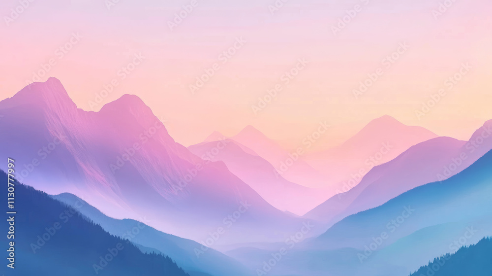 Fototapeta premium mountains in the morning
