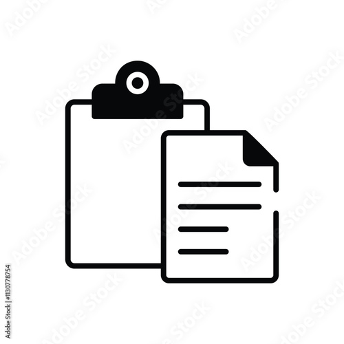 Paste File vector icon