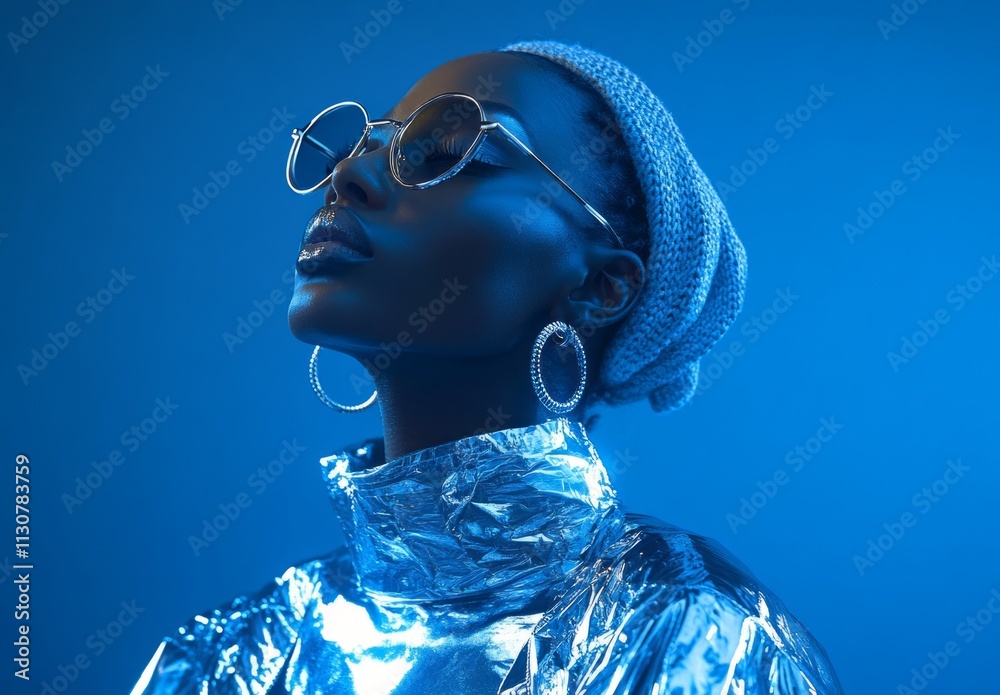 Fashionable Gen Z foil look y2k aesthetic