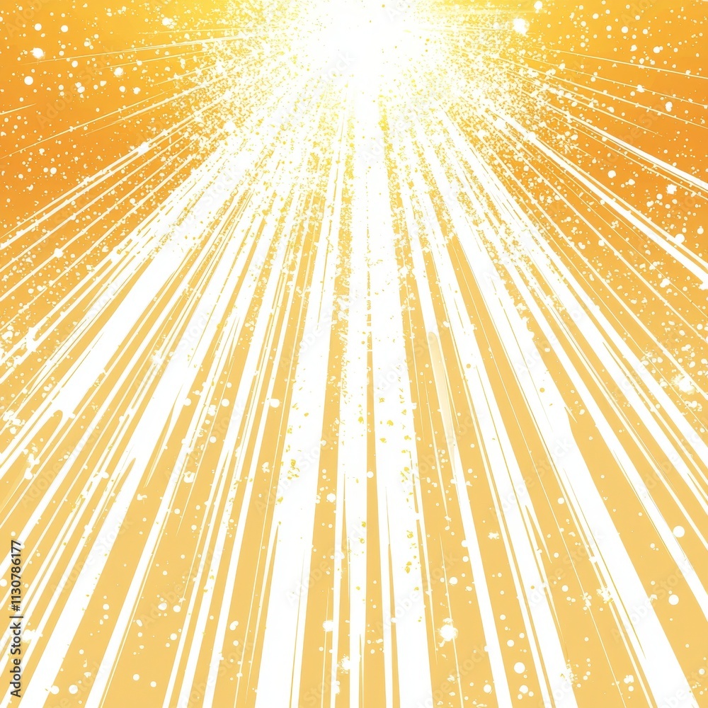 Fototapeta premium A premium stock PNG image of sun rays light overlays with a yellow flare glow, isolated on a transparent background for design, showcasing overlays, light transitions, sunlight effects, lens flare,