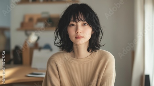 カメラに向かってほほ笑む女性 Free Download カメラに向かってほほ笑む女性 - GFXLoad