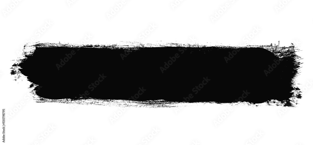 Fototapeta premium Black Title Frame Brush Stroke Frame