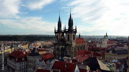 A captivating video showcasing the stunning architecture of Prague, featuring iconic buildings, historical landmarks, and the city’s charming streets. The footage highlights the blend of Gothic, Baroq photo