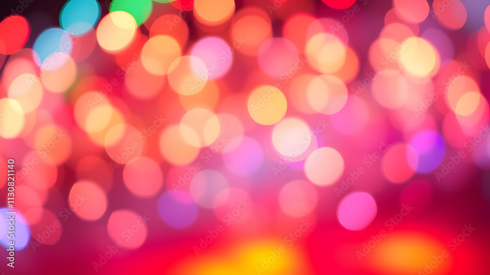 Fototapeta premium Colorful Bokeh Lights Background