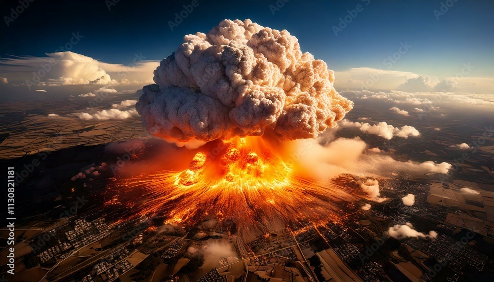 huge explosion