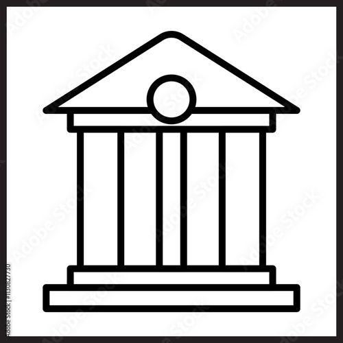 Bank Building icon Design