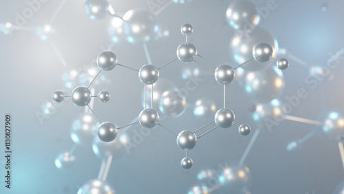 sesamol molecular structure, 3d model molecule, natural phenols, structural chemical formula view from a microscope photo