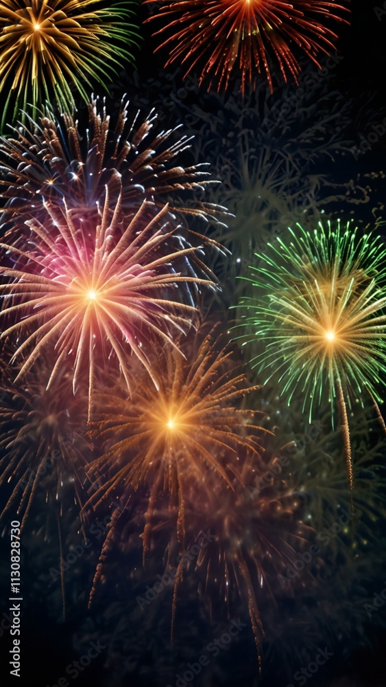 Fototapeta premium fireworks in the night sky