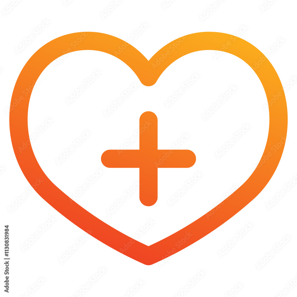 Obraz premium Heart icon element for design