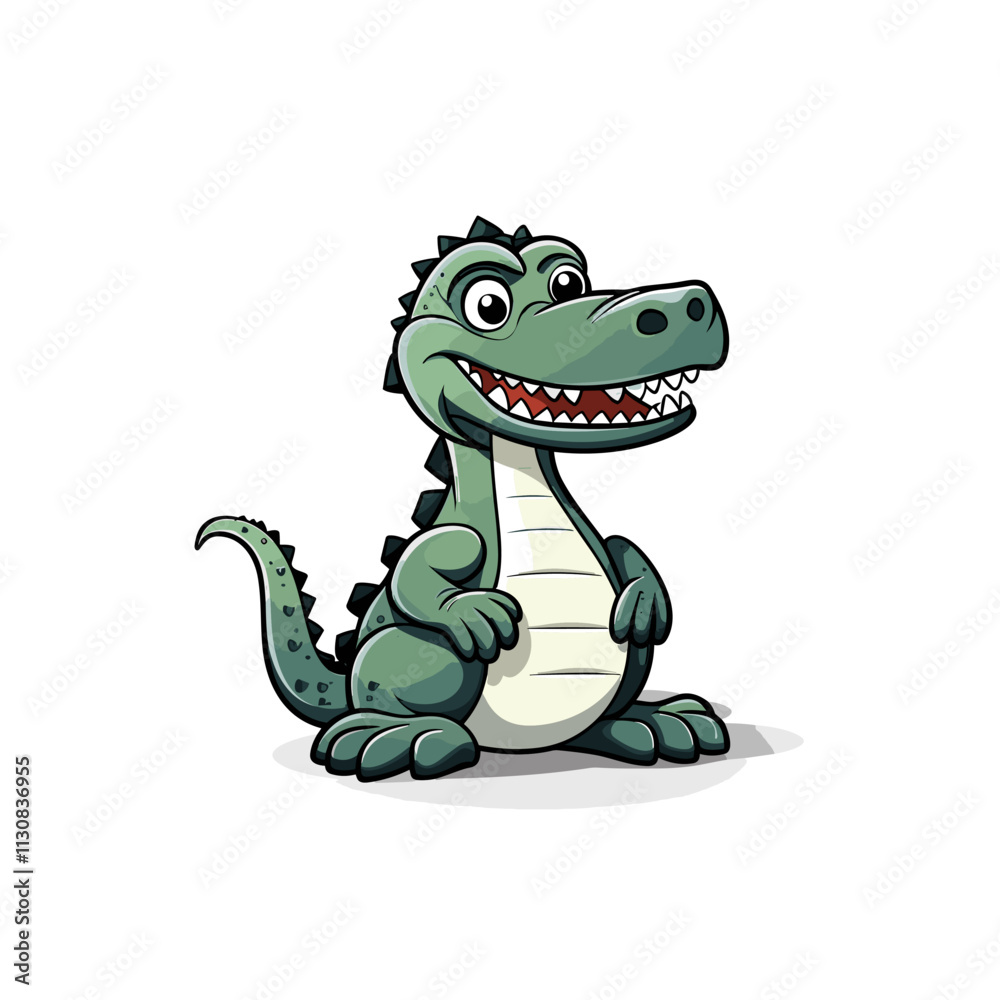 Fototapeta premium Alligator cute illustration