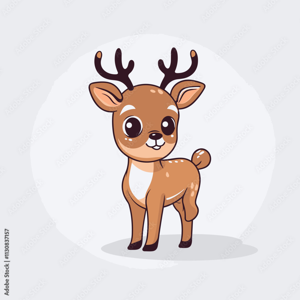 Fototapeta premium Reindeer cute illustration