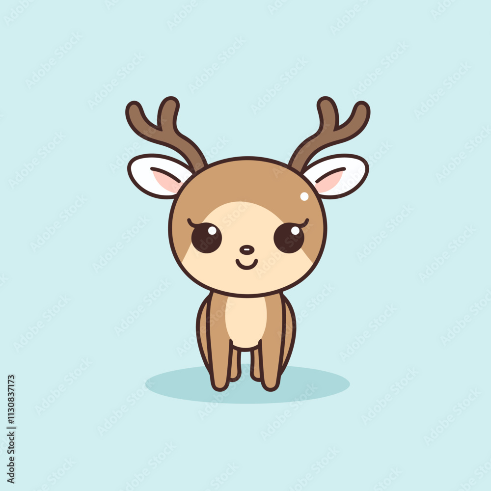 Fototapeta premium Reindeer cute illustration
