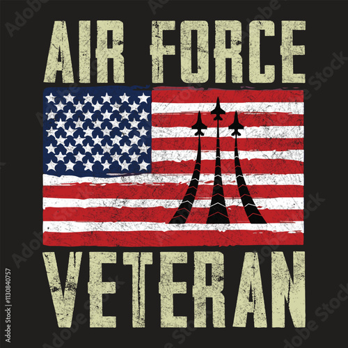 Air Force veteran vector T-shirt shirt design