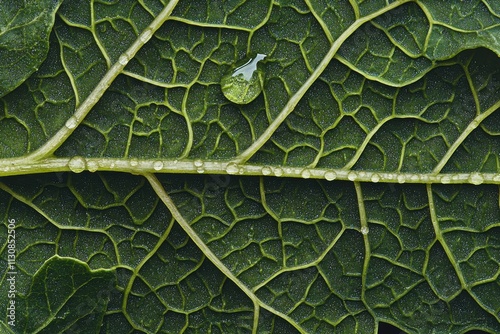 Closeup of dewdrop evaporating from leaf nature scene macro photography lush green environment artistic view transience of life concept photo