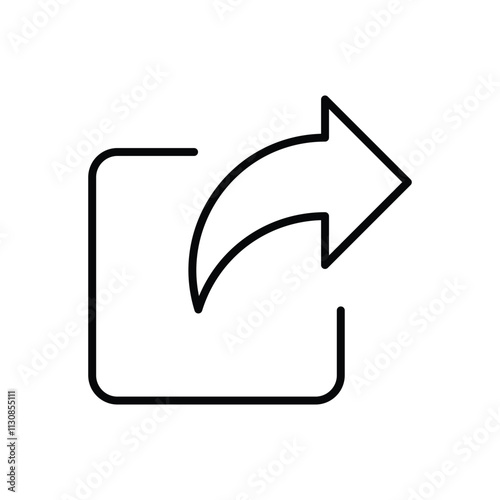 Shortcut Arrow vector icon
