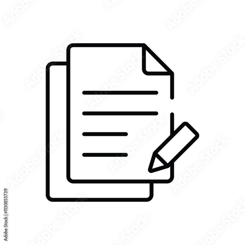 Edit File vector icon