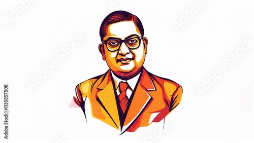 Ambedkar jayanti vector illustration.. photo