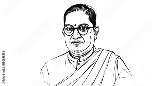 Ambedkar jayanti vector illustration.. photo