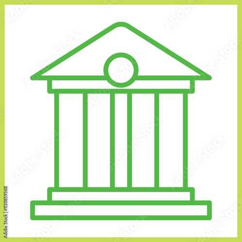 Bank Building icon Design
