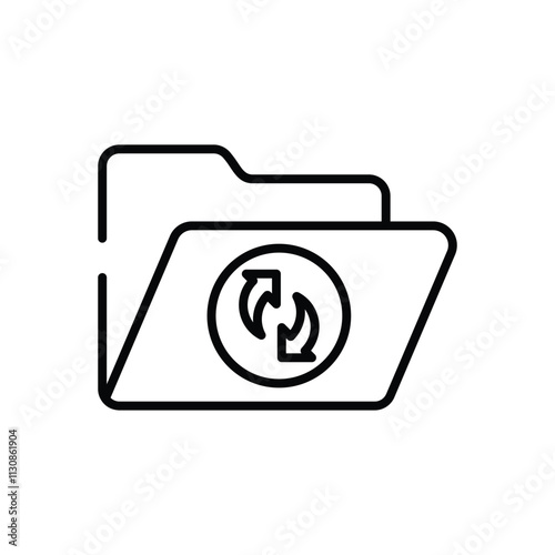 Refresh Folder vector icon