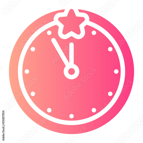 clock gradient icon