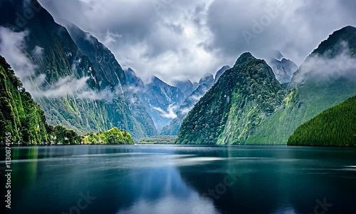 Majestic Milford Sound Fjord, New Zealand