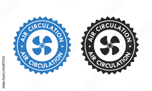 Air circulation design logo template illustration